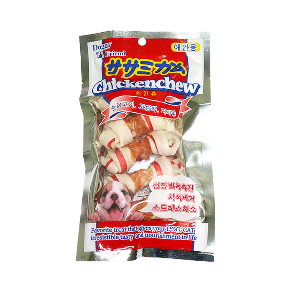 도기프랜드 강아지 간식 개껌 치킨츄 5p