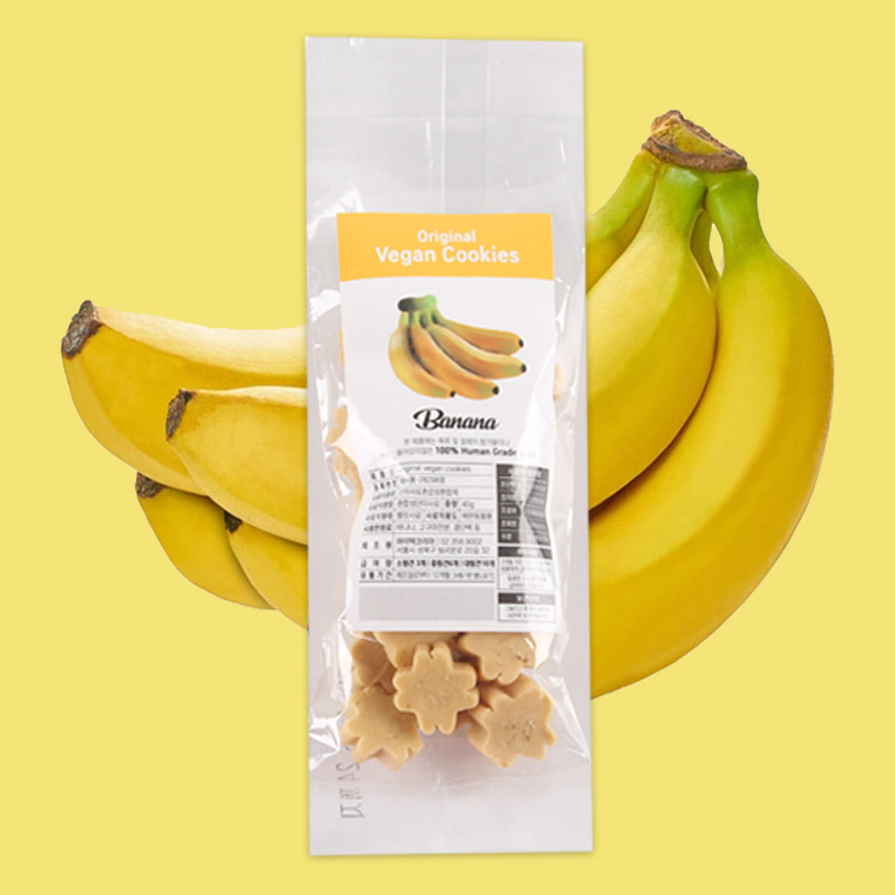 강아지비건간식 수제간식 과일 애견 대형견 노견 특식 반려견 쿠키 영양식 바나나 240g